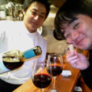 料理長・植島さんとの酔いどれ2ショット